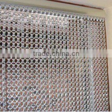 Aluminum link chain curtain