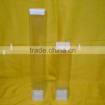 Clear plastic square tube