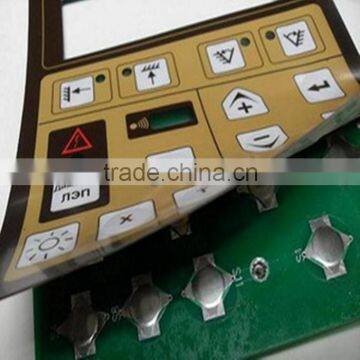 Common metal dome silver paste membrane switch,led keyboard