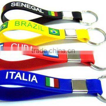 silicone simply metal keychains for EU markets hot selling