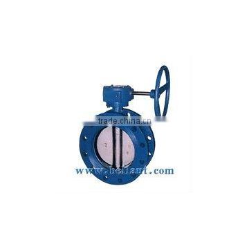 Flanged butterfly valves with worm gear