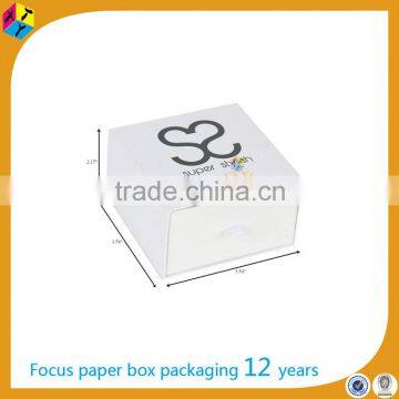 Custom Logo Small Cardboard White Box Jewelry Packaging photo-2