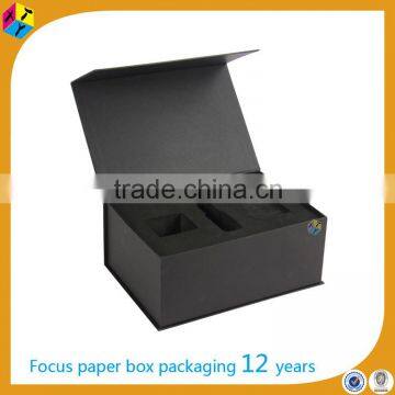 black custom cardboard package design box