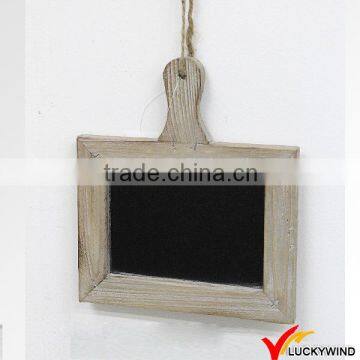 Hanging Small Wooden Chalk Board with Vintage Frame
