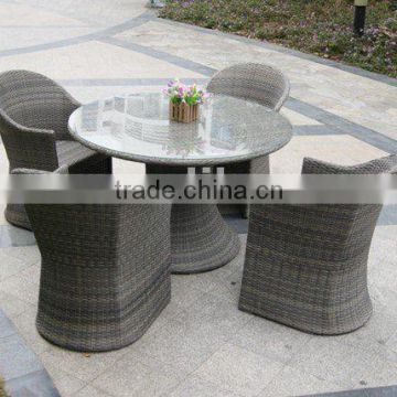 Warm Outdoor Furniture Rattan Dining Set