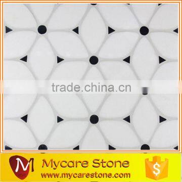 Client request factory direct sell marble mosaic backsplash