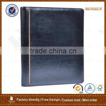 leather folder with card holder&A4 loose leaf folder&document folder