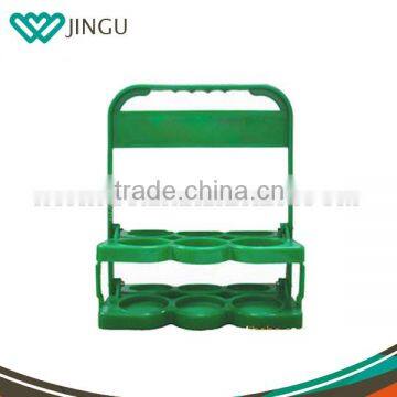 Plastic display rack for beer bottle