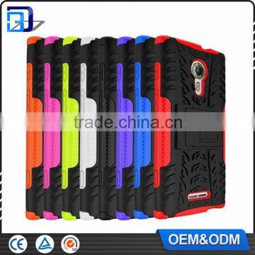 China Mobile Accessories TPU + PC Hard Back Cover Hybrid Case For Alcatel One Touch Flash 2 Armor Kickstand Case photo-6