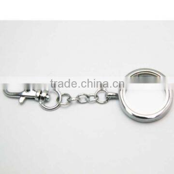 30MM round floating locket key chain