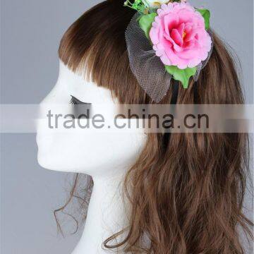 fashion wedding gift hair accessories ,best selling PE artificial flower headbands