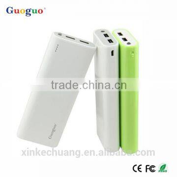 High Quality Power Bank 10000mAh Portable usb output slim Power Bank