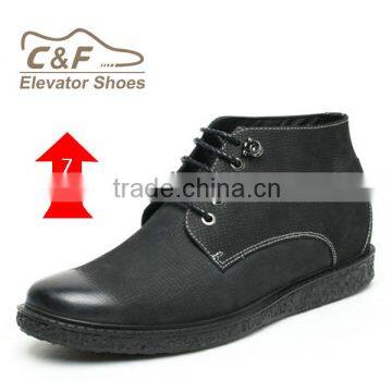 hotselling fashion italian leather boots for men height increaser shoe