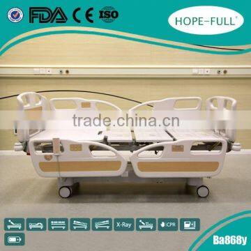 With four ABS handrails hospital electric homecare beds