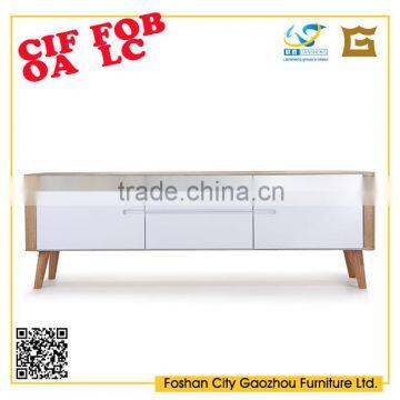 2016Hot Sale High Quality Home Living Room TV Stand/E1 MDF&White High Gloss TV Stand