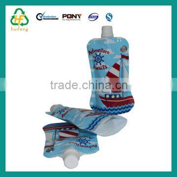 Custom order flexible spout pouch bag