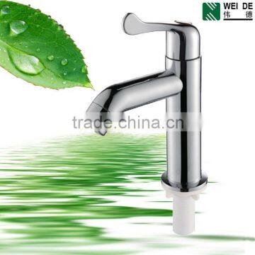 Hot sell ABS single hole plating plastic basin faucet