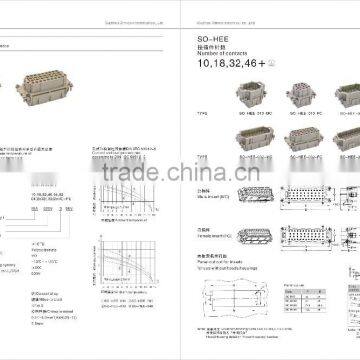 HEE-010-Male/Female ,Han Heavy Duty Industrial Connector ,similar Harting Insert photo-4