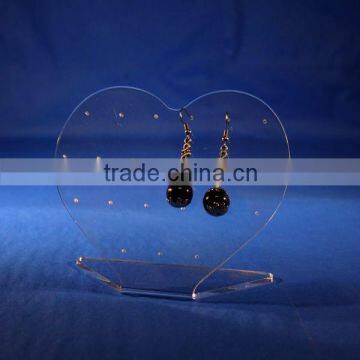 Hot Sale Laser Cut Heart Shape Acrylic Earring Jewelry Card