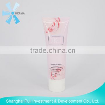 silk-screen printing tube with flip top cap for cosmetic usage