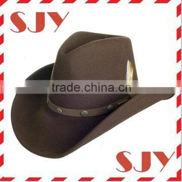 fashion 100% wool felt western cowboy hat