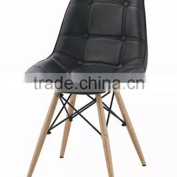 New design pu seat chairs with beech legs computer chairs