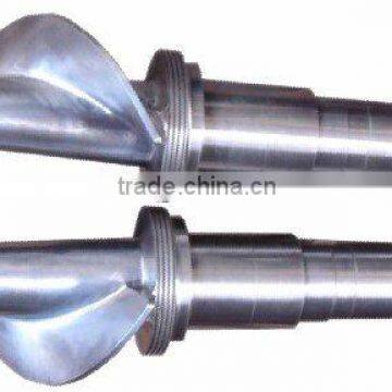 Screw and barrel for rubber machine/single screw barrel/pinned screw barrel/Plastic machine bimetallic screw barrel