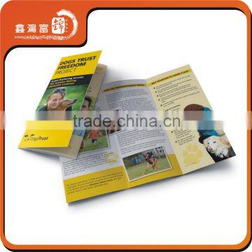 XHFJ Promotional folded sample leaflets printing