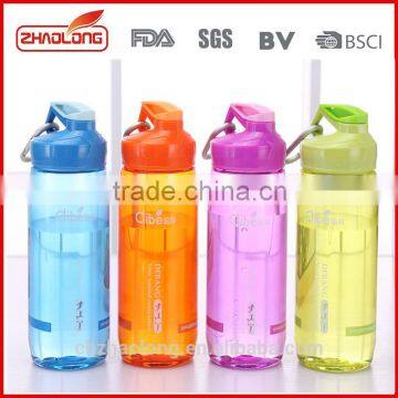 2016 best selling gym water bottle plastic sports bottles for drinking 600ml 700ml