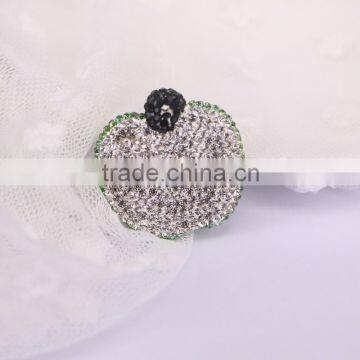 Lovely Fruit Pendant, Pave Crystal Zircon Clay Pendants, Gem Pendant Beads For Jewelry Making photo-3