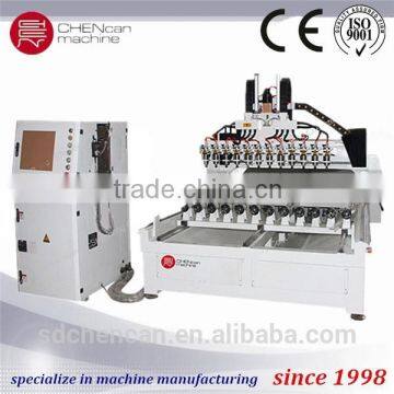 multi heads 4axis 3d rotary sculpture carving cnc router machine