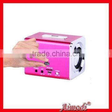 china 2015 new fasion speaker mini portable media player,enjoy music mini speaker