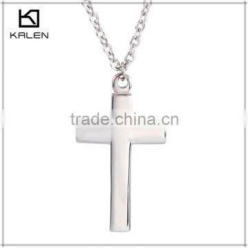 Hot selling good price fashion style simple design stainless steel cross pendant