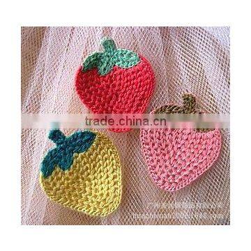 2015 popular designed crochet strawberry for kids garment