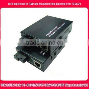 a pair BIDI WDM single fiber 10 100M 1310 1550 40km ethernet fiber media converter