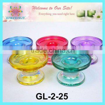 round glass candle holder for multi-use