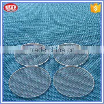 transparent fused silica quartz glass round plate with OD 24mm