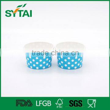 Wholesale Disposable Wave Point Pattern Printed Ice Cream Paper Cup photo-4