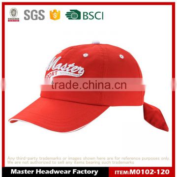 100% Polyester Sports cap with 3D Embroidery and Rhinestone