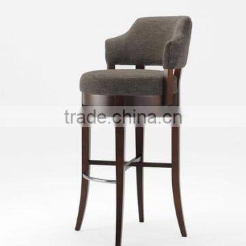 wooden round wood bar stools with arms