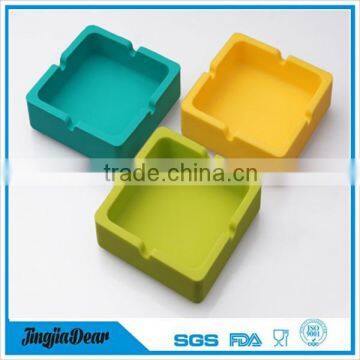 wholosale silicone smokeless ashtray, indoor ash tray with custom logo