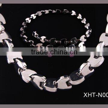 2012 spring new design 316 L stainless steel bio magnetic 4 in 1 germanium bracelet and necklace, love gift.