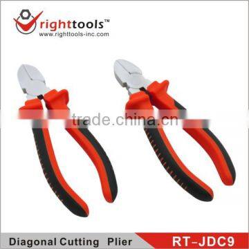 RIGHTTOOLS RT-JDC9 High quality Polished finish side cutting pliers with TPR handle,wire cutting plier