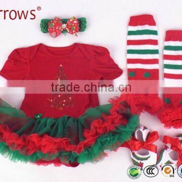 Fashion childrens Christmas wear girls clothing Elegant Kids Clothes Three-Pieces Suit
