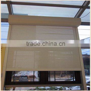 aluminium security roller shutter window