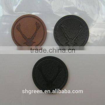 Fashion Jeans Brand Name Faux Leather Patch photo-4