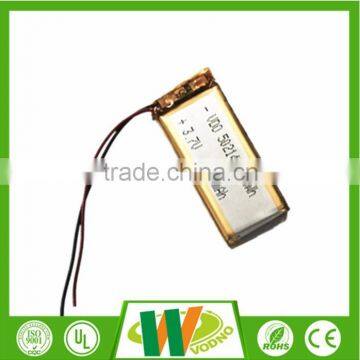 Factory direct polymer lithium battery 502145 450mAh, 3.7V rechargeable battery with BMS