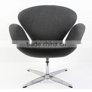 Gray Wool Swan Chair #ABL0001---Lounge Chair