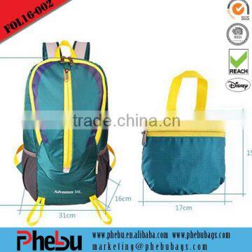 Custom fashion folding lightweight backpack(FOL16-002)