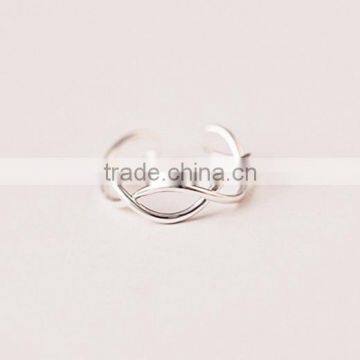 925 sterling silver wave fashion design ring adjustable ring fashion women ring jewelry supplies 6260554